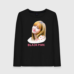 Лонгслив хлопковый женский Lisa Blackpink, цвет: черный
