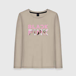 Женский лонгслив Blackpink logo Jisoo Lisa Jennie Rose