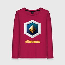 Женский лонгслив Логотип Ethereum