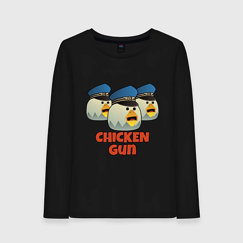 Женский лонгслив Chicken Gun команда синие / Черный – фото 1