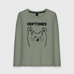 Женский лонгслив Deftones - rock cat