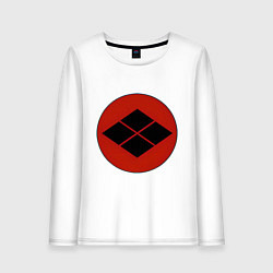 Лонгслив хлопковый женский Клан Такэда Total War: Shogun 2, цвет: белый
