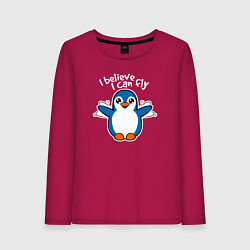 Женский лонгслив Fly penguin