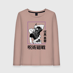 Женский лонгслив Магическая битва Toji Fushiguro