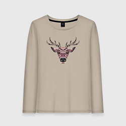 Женский лонгслив Brown deer