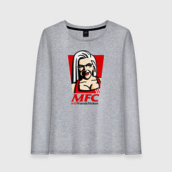 Лонгслив хлопковый женский MFC Milf, цвет: меланж
