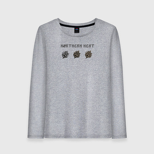 Женский лонгслив Северная жара / Меланж – фото 1