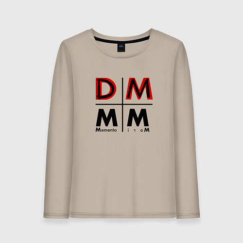Женский лонгслив Depeche Mode - Memento Mori Logo DM / Миндальный – фото 1