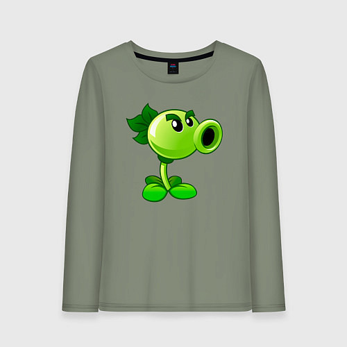 Женский лонгслив Повторитель горохострел / Авокадо – фото 1