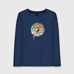 Женский лонгслив Tiger in Japanese style
