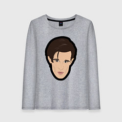 Лонгслив хлопковый женский Мэтт Смит, цвет: меланж