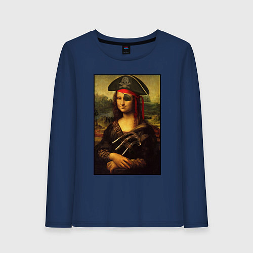 Женский лонгслив Gioconda - pirat / Тёмно-синий – фото 1