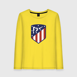 Лонгслив хлопковый женский Atletico Madrid FC, цвет: желтый
