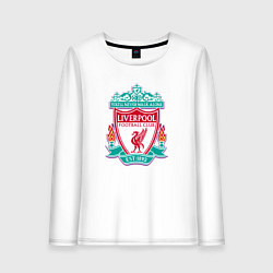 Лонгслив хлопковый женский Liverpool fc sport collection, цвет: белый