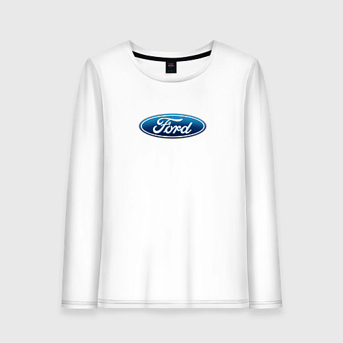 Женский лонгслив Ford usa auto brend / Белый – фото 1