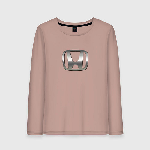 Женский лонгслив Honda sport auto silver / Пыльно-розовый – фото 1