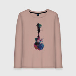 Женский лонгслив Guitar splash