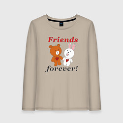 Женский лонгслив Friends forever