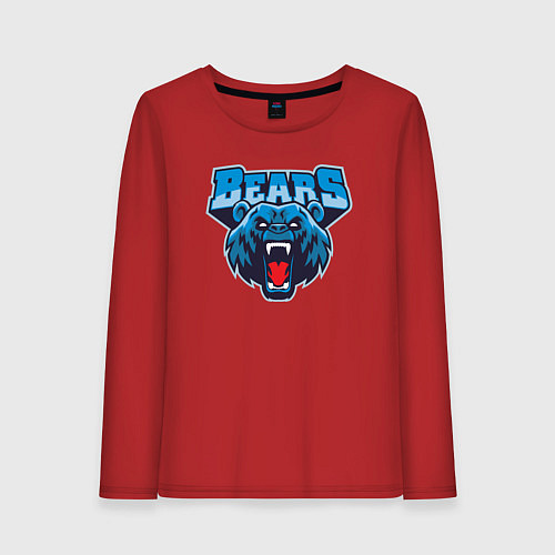Женский лонгслив Bears team / Красный – фото 1
