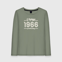 Лонгслив хлопковый женский Лимитированный выпуск 1966, цвет: авокадо