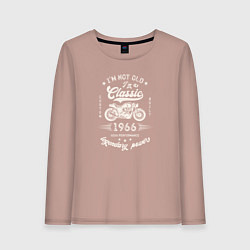 Лонгслив хлопковый женский Классика 1966, цвет: пыльно-розовый