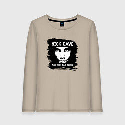 Женский лонгслив Nick Cave in black white