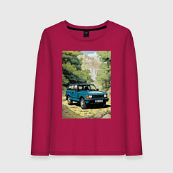 Лонгслив хлопковый женский Land Rover - Range Rover 1998, цвет: маджента