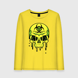 Женский лонгслив Biohazard skull