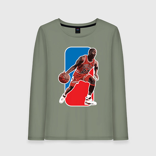 Женский лонгслив Jordan play / Авокадо – фото 1