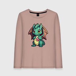 Женский лонгслив Дракон новогодней мечты 2024