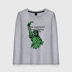 Женский лонгслив Rage Against - statue of liberty