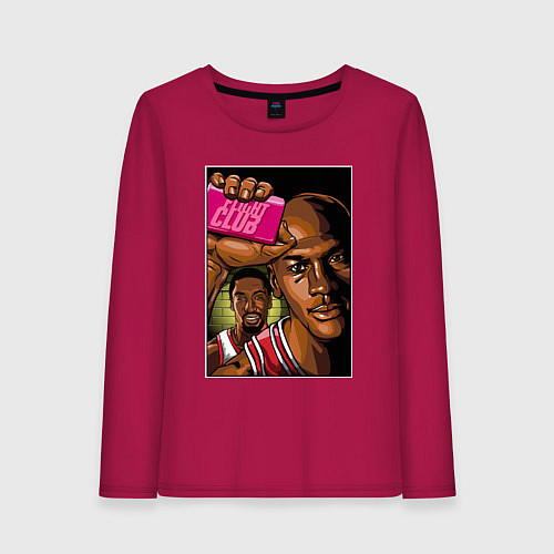 Женский лонгслив Jordan fight club / Маджента – фото 1