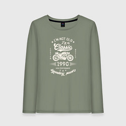 Лонгслив хлопковый женский Классика 1990, цвет: авокадо
