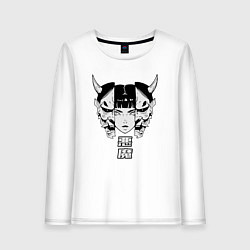 Женский лонгслив Маска демона Они