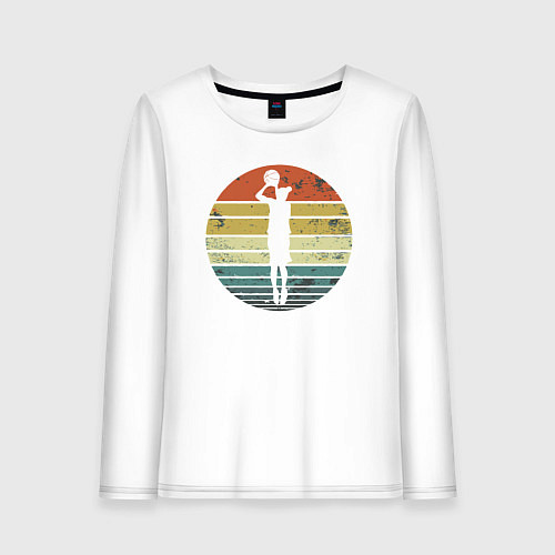 Женский лонгслив Basketball girl / Белый – фото 1