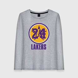 Лонгслив хлопковый женский 24 Lakers, цвет: меланж