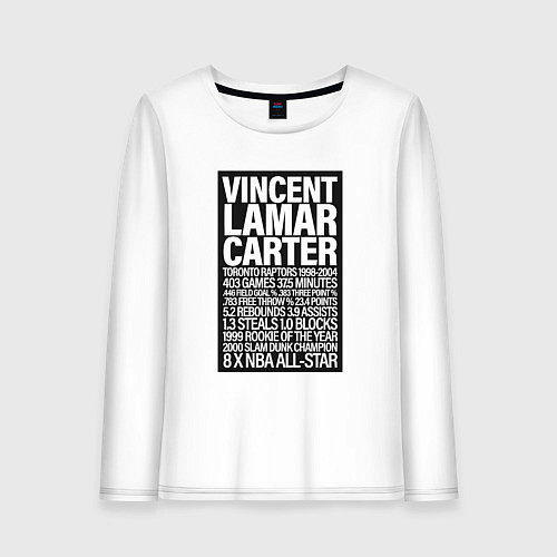Женский лонгслив Vince Carter / Белый – фото 1