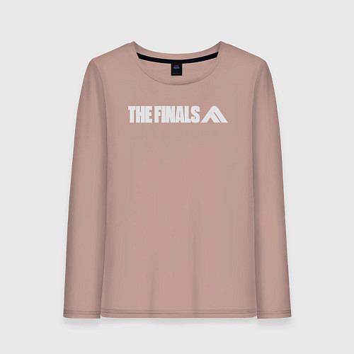 Женский лонгслив The finals logo / Пыльно-розовый – фото 1