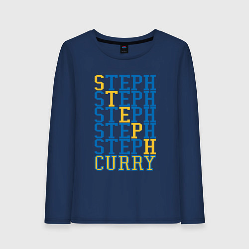 Женский лонгслив Steph Curry / Тёмно-синий – фото 1