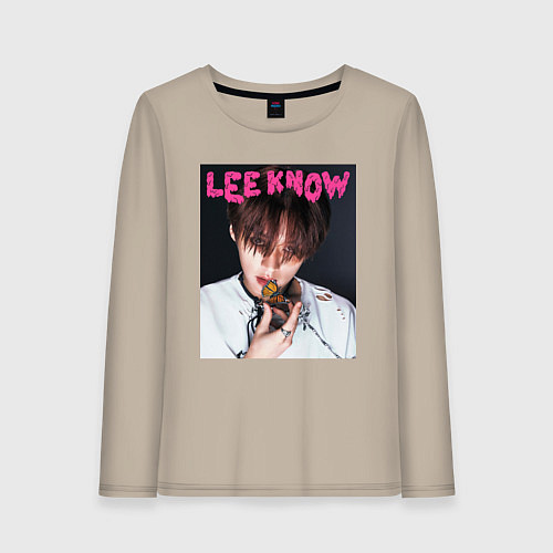 Женский лонгслив Lee Know Rock Star Stray Kids / Миндальный – фото 1
