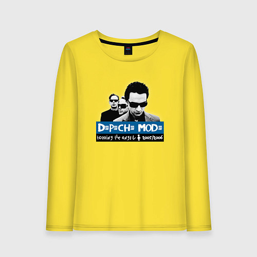 Женский лонгслив Depeche Mode - Playing the angel band / Желтый – фото 1