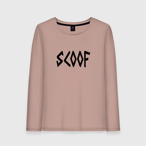 Женский лонгслив Скуф металл / Пыльно-розовый – фото 1