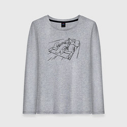 Женский лонгслив Формула 1 контур