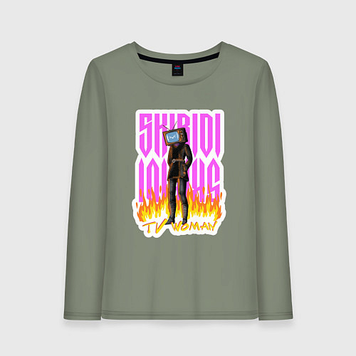 Женский лонгслив Милый титан ТВ Мен / Авокадо – фото 1