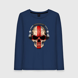 Женский лонгслив England music skull