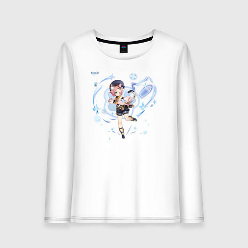 Женский лонгслив Диона из Геншин Импакт / Белый – фото 1