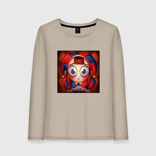Женский лонгслив Sweet Pomni / Миндальный – фото 1
