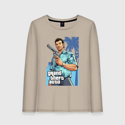 Лонгслив хлопковый женский GTA - Томми Версетти, цвет: миндальный