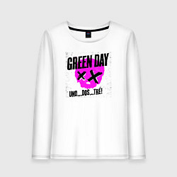 Женский лонгслив Green Day uno dos tre