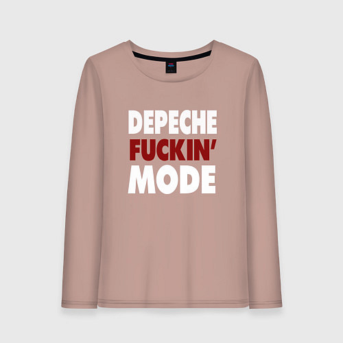 Женский лонгслив Depeche Funkin Mode / Пыльно-розовый – фото 1